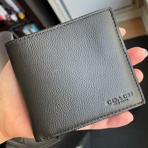 Black Coach Leather Wallet